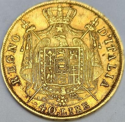 1st Empire. Kingdom of Italy. 40 Lire 1810....