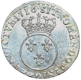 Louis XV. Dixième d'écu Vertugadin, «à l'écu...