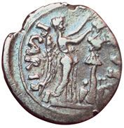 Auguste. Quinary. P.Carisius. 25-23 B.C....