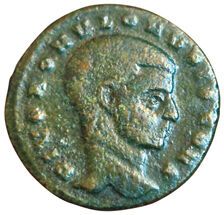 Romulus. 475-476. Quart de follis. Ostia....