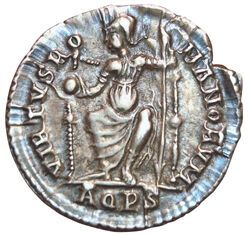 Theodosius I. 379-395. Silique. Aquileia....