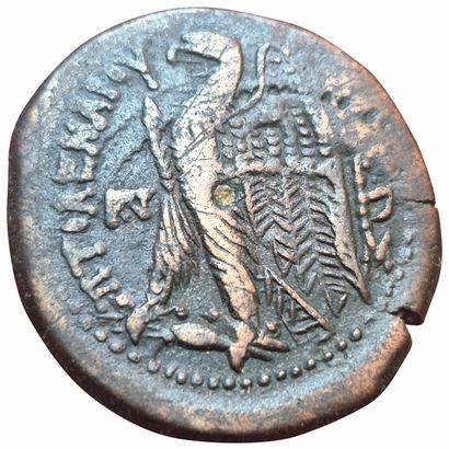 Lot of 2 coins:
Ptolemy VI Philometor. Tetrobole...