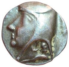 Arsace II. 211-191 B.C. Drachma. A/ Bust...