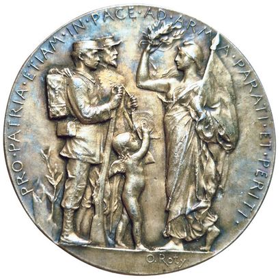 Tir et Arquebuse. Médaille argent par O.Roty....