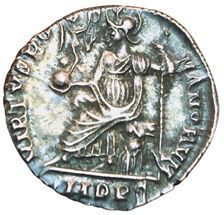 Honorius. 393-423. Silique. Mediolanum. R/...