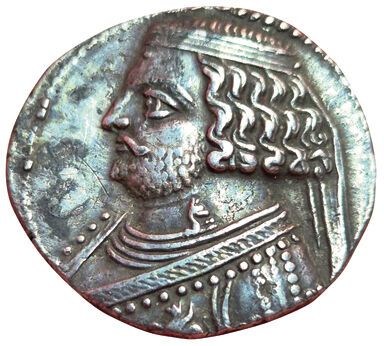 Orodes II. 57-38 B.C. Tetradrachme. Tiger...