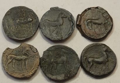 Lot of 6 bronzes. 21 to 23mm. Nice lot. With...