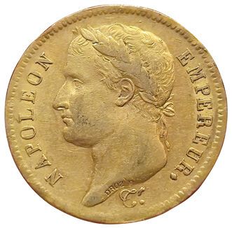France. 1st Empire. 40 Francs 1811 A. Paris....