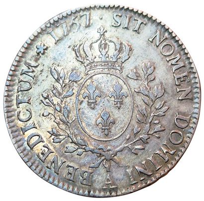 Louis XV. Ecu au Bandeau. 1757 A. Paris....