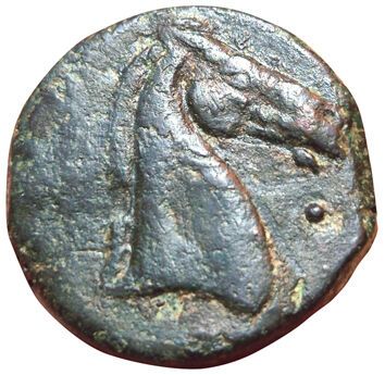 Dishekel (AE). Around 264-241 B.C. Sardinia....