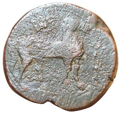 Trishekel (AE). 241-221 B.C. A/ Head of Tanit...