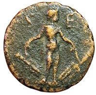 Lot of 2 coins:
- Corinth. 14-37. Under Tiberius....