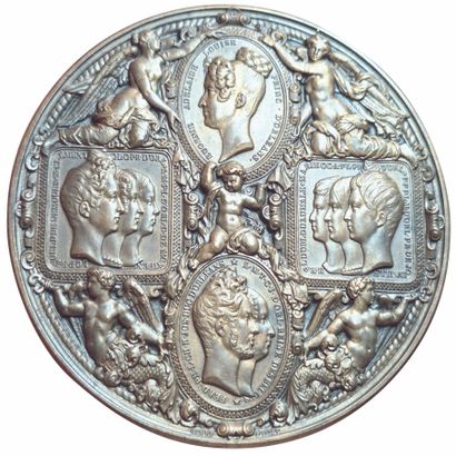 Louis-Philippe 1er. Médaille en bronze dynastique...