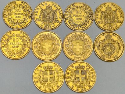 Miscellaneous. Lot of 10 coins: 5 pieces...