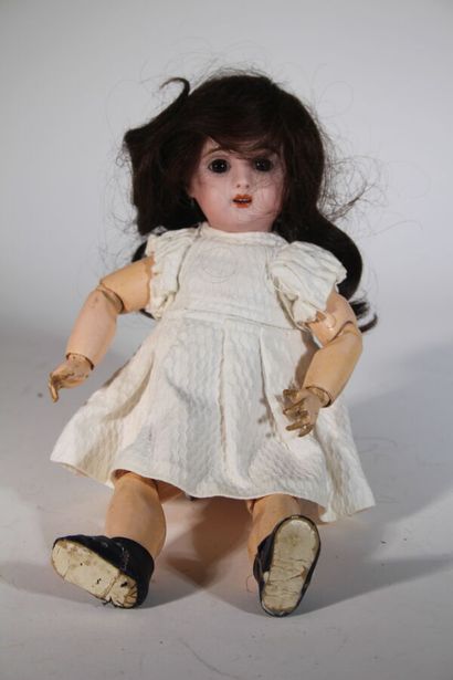 French SFBJ Jumeau doll, size 2. Bisque head...