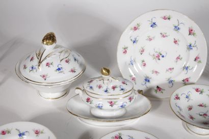 Dinette en porcelaine de paris. Partie de...