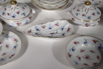 Dinette en porcelaine de paris. Partie de...