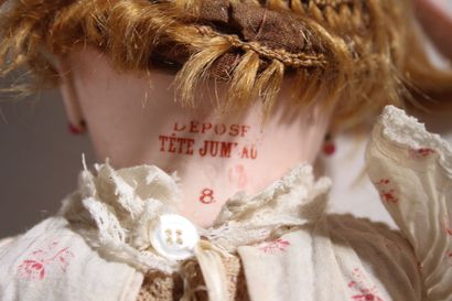 French JUMEAU doll, size 8. Open-mouthed...