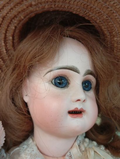 RABERY DELPHIEU doll. Bisque head with open...