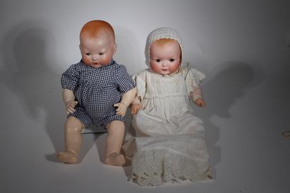 Reunion de 2 bébé caracteres Armand Marseille.Le...