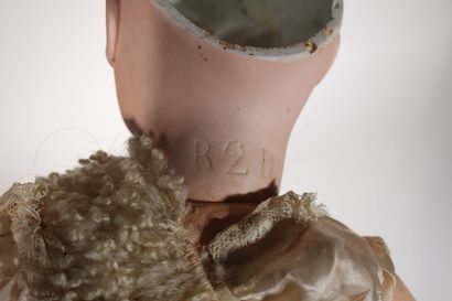 RABERY DELPHIEU doll. Bisque head with open...