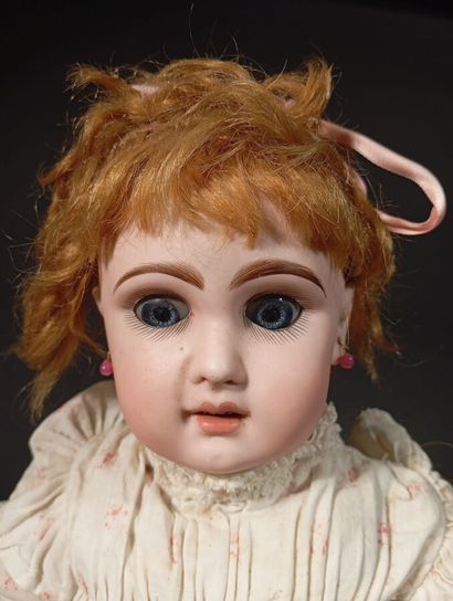 French JUMEAU doll, size 8. Open-mouthed...