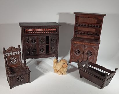 Ensemble de mobilier breton pour poupées...