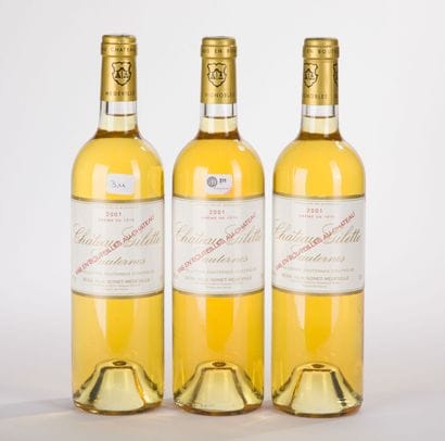Sauternes CHÂTEAU GILETTE
3 BO, 2001, Bl...