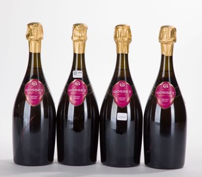GOSSET GRAND ROSE BRUT Champagne
4 bottles,...