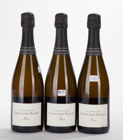 CHARTOGNE-TAILLET BRUT ROSE Champagne
3 bottles,...
