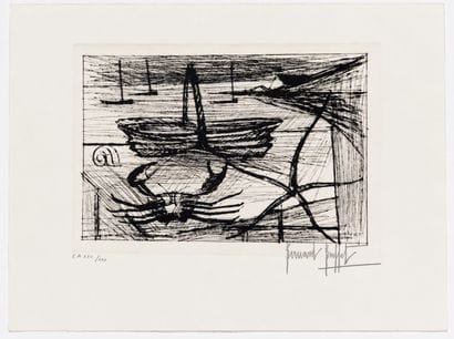 Bernard BUFFET (1928-1999)
Crabe, panier...