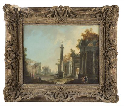 ÉCOLE VENITIENNE DU XVIIIe SIÈCLE, Entourage...