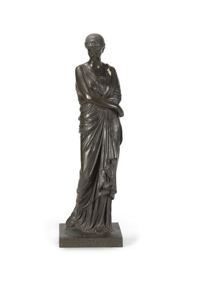 FIGURE EN BRONZE À PATINE BRUNE
représentant...