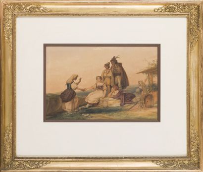 Jean ALAUX (1786-1864)
La diseuse de bonne...