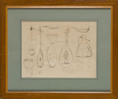 ÉCOLE DU XIXe SIÈCLE
« Guitares arabes et...