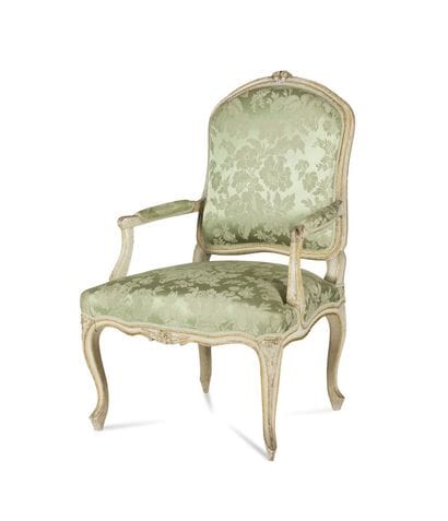 FAUTEUIL EN BOIS PEINT
à dossier plat de...