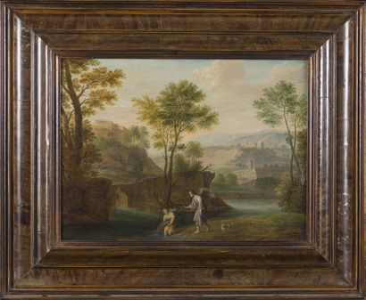 ÉCOLE FLAMANDE VERS 1700
Tobie et l'Ange
Panneau...