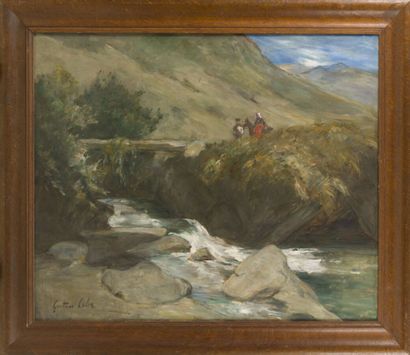 Gustave-Henri COLIN (1828-1910)
« Le pont...