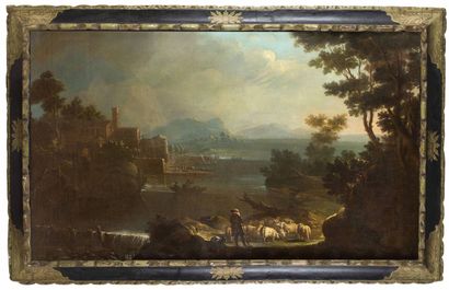 ÉCOLE ITALIENNE VERS 1740
Un berger et son...