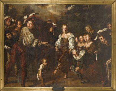ÉCOLE VENITIENNE DU XVIIe SIÈCLE, Entourage...