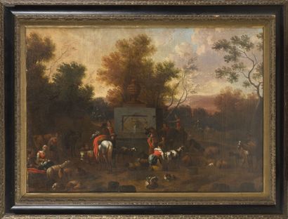 Attribué à Abraham Jansz BEGEYN (1637-1697)
Halte...