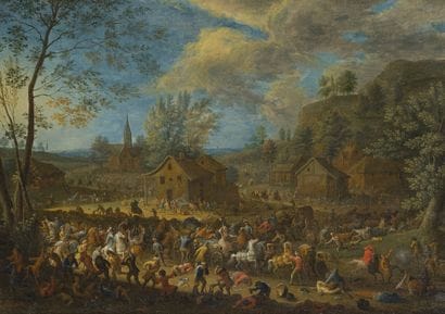 Attribué à Karel BREYDEL (1678-1733)
La révolte...