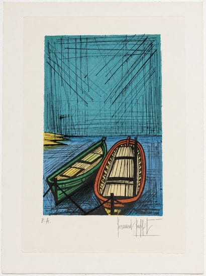 Bernard BUFFET (1928 - 1999)
Deux barques,...