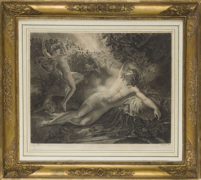 ÉCOLE FRANÇAISE DU XIXème 
Le sommeil d'Endymion...