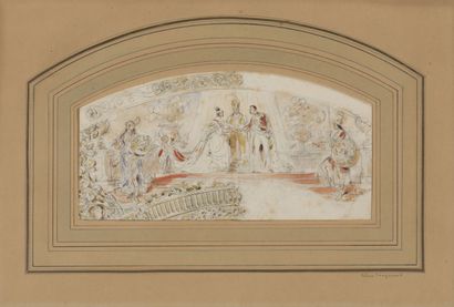 Théophile FRAGONARD (1806-1876)
Mariage royal
Aquarelle...