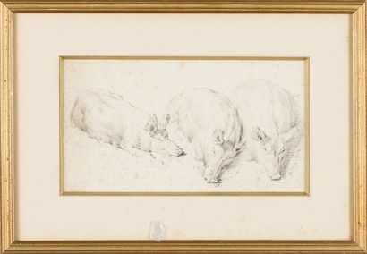 ATTRIBUÉ À Pieter VAN BLOEMEN (1657-1720)
Trois...
