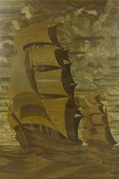 RAYMOND QUIBEL (1883-1978)
« Deux caravelles...