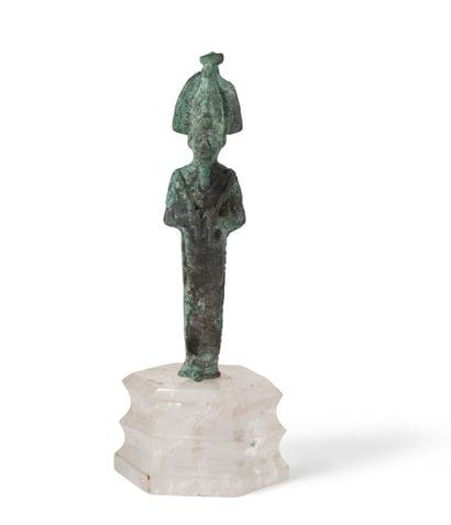 STATUETTE
représentant le dieu Osiris momiforme....