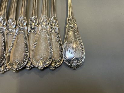 Twelve pieces of Minerve 950-thousandths...