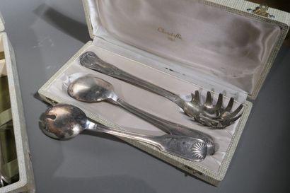 CHRISTOFLE Silver Plated Cutlery Set, 